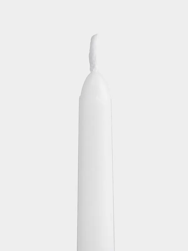 Свеча, 26 см, 4 шт, тонкая, Luxury white, image-2