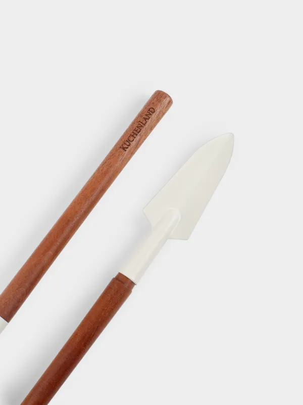 Набор инструментов для комнатных растений, 17/21 см, 2 пр, металл/дерево, молочный, Gardening, image-2