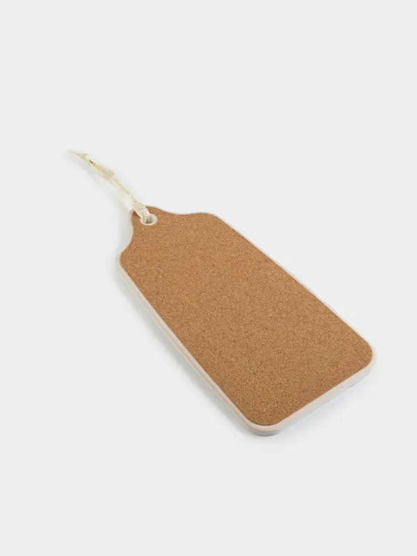 Подставка под горячее, 14x28 см, керамика/пробка, Лошадь, Horse sketch, image-2