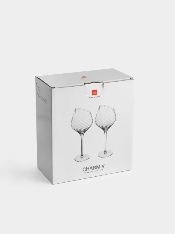 Бокал для красного вина, 530 мл, 2 шт, кристальное стекло, Charm V, image-6