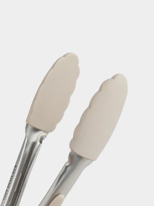 Набор для выпечки, 3 пр, лопатка/щипцы/венчик, силикон/сталь, бежевый, Benefit, image-5