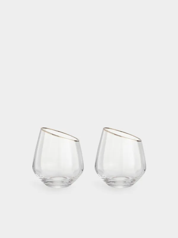 Стакан, 350 мл, 2 шт, с золотистым кантом, Charm R gold, image-0