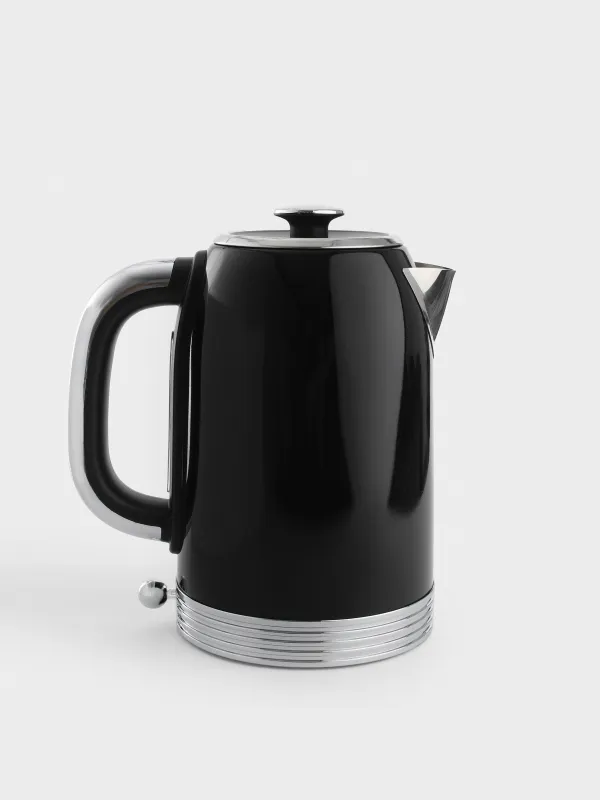 Чайник электрический, 1,7 л, 1850-2200 Вт, сталь/пластик, черный, Vintage kitchen, image-2