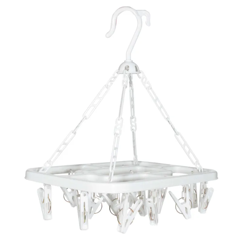 Сушилка для носков и нижнего белья, 20 прищепок, подвесная, пластик, серая, Compact, image-1