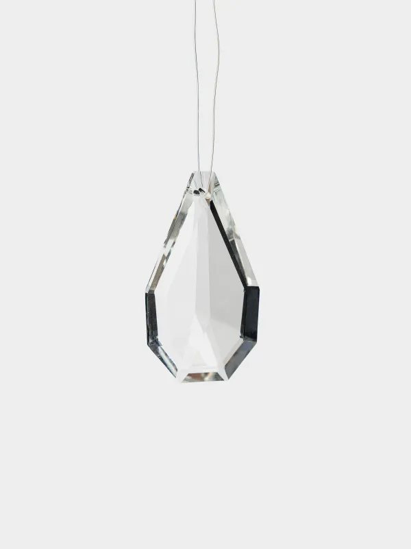 Игрушка елочная, 4х8 см, Кристалл, Ice crystal, image-1