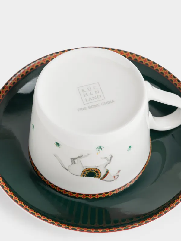 Пара чайная, 250 мл, Кони, Blue wind, image-3