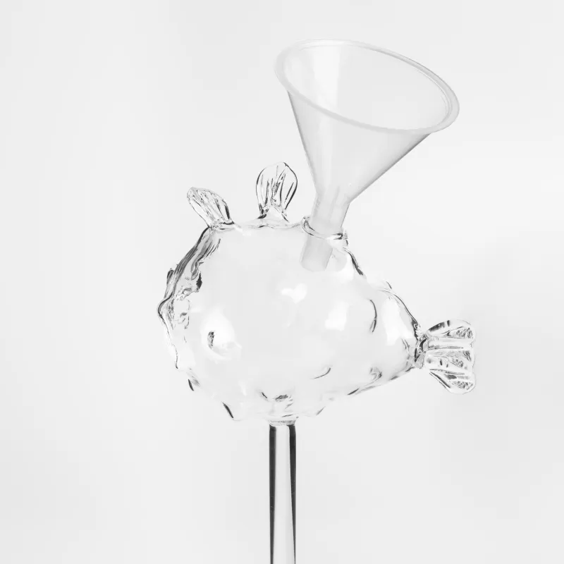 Бокал, 210 мл, с трубочкой, стекло, Рыба фугу, Deep sea decor, image-3