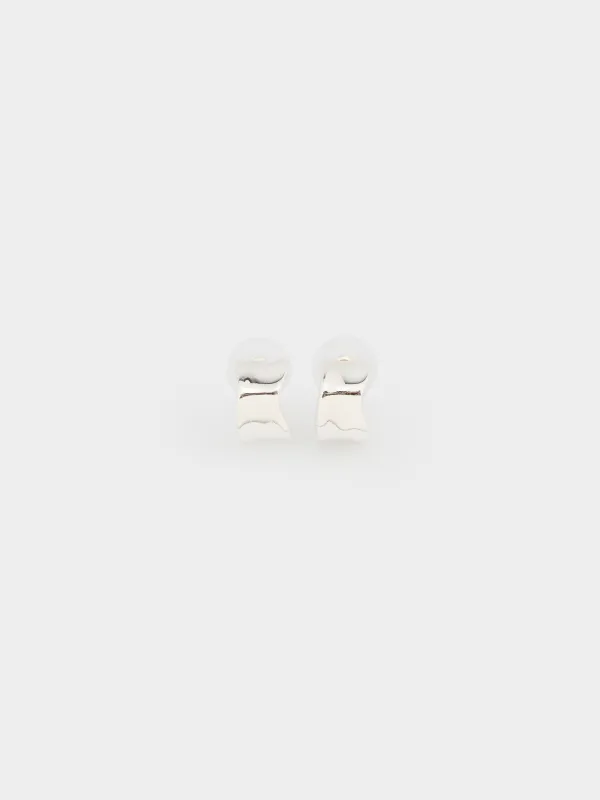 Серьги-пусеты, 1,5 см, 2 шт, металл, серебристые, Jewelry, image-0