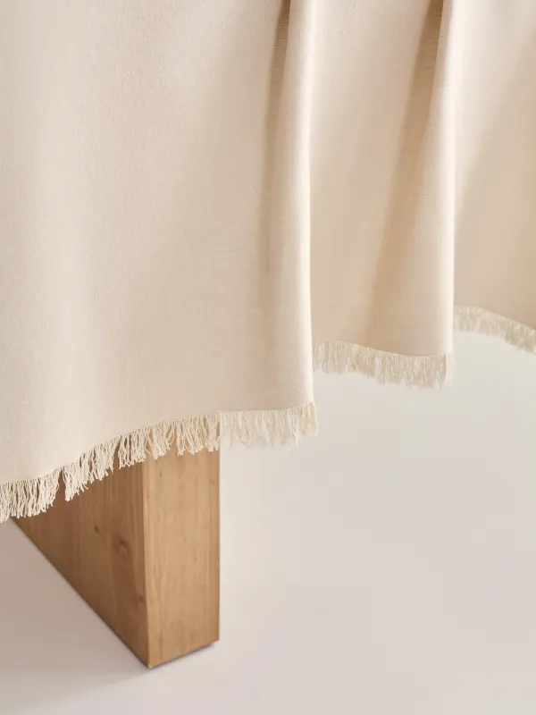 Скатерть, 160х160 см, с бахромой, из хлопок, Framed, image-5