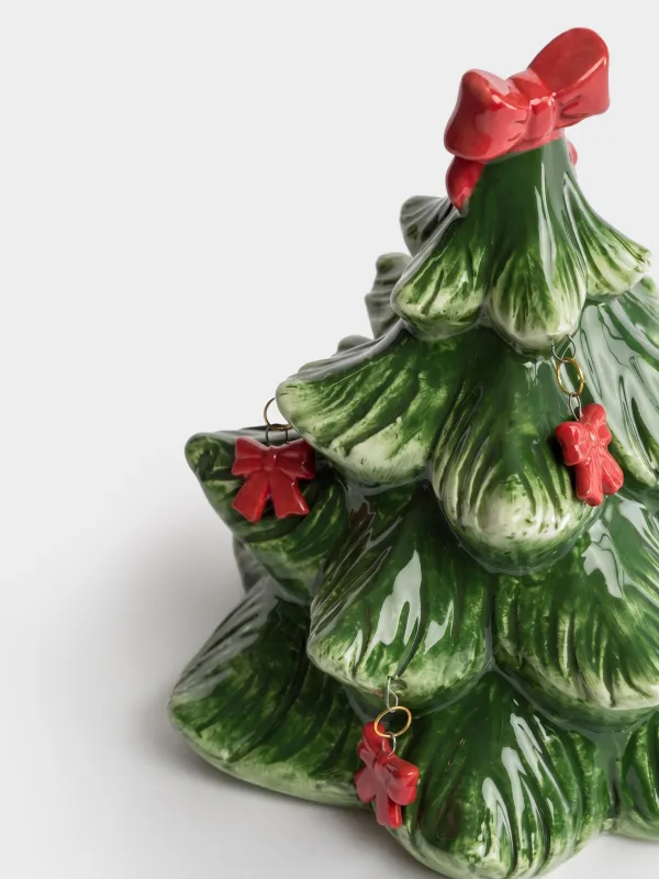 Статуэтка, 15 см, с подвесками, Елка с бантами, Christmas traditions, image-2