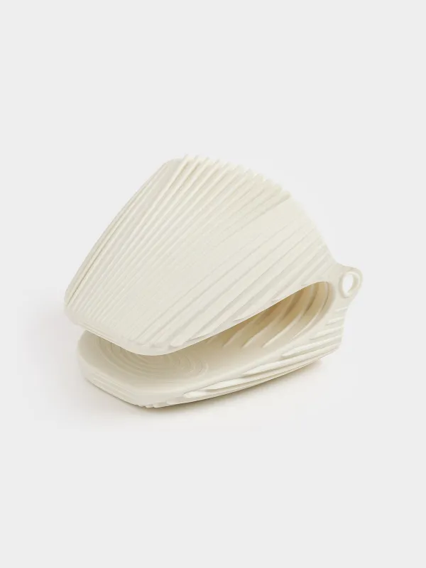 Прихватка, 10 см, силикон, бежевая, Wavelet, image-2