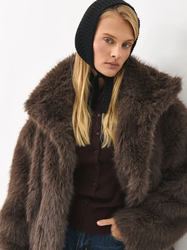 Капор женский, единый размер, акрил/полиэстер/нейлон, черный, Kapor, image-1