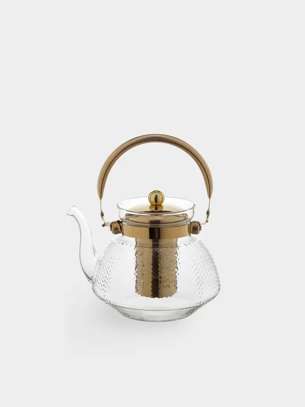 Чайник заварочный, 1,3 л, Classic gold, image-0