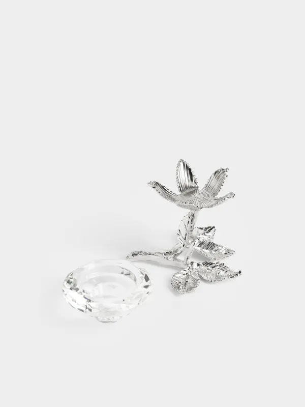 Подсвечник, 9 см, для чайной/тонкой свечи, Цветок, Diamond, image-4