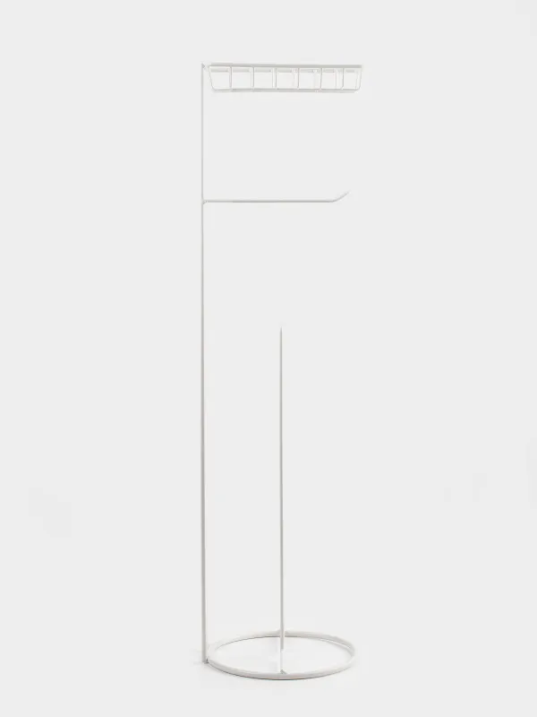 Держатель для туалетной бумаги, 64 см, напольный, металл, молочный, Method, image-1