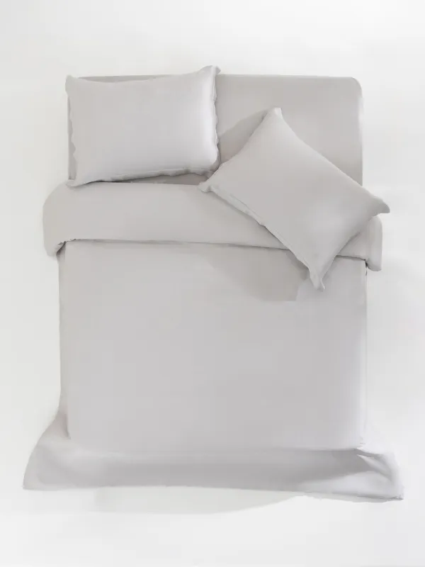 КПБ евро, бамбук, светло-серый, Pure bamboo, image-0