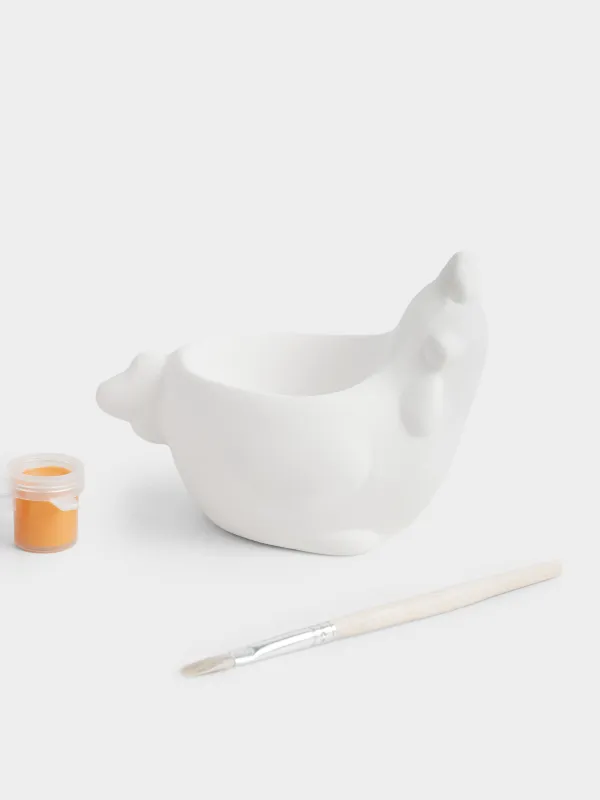 Набор для творчества, 1 пр, гипс, роспись, Подставка для яиц, Курица, Creative, image-1