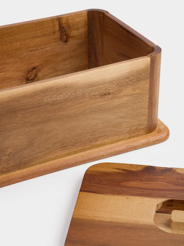 Хлебница, 30х20х13 см, дерево, прямоугольная, Noble tree, image-5