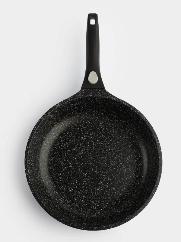 Сковорода, 28 см, съемная ручка, с покрытием, алюминий, Solution 2, image-2
