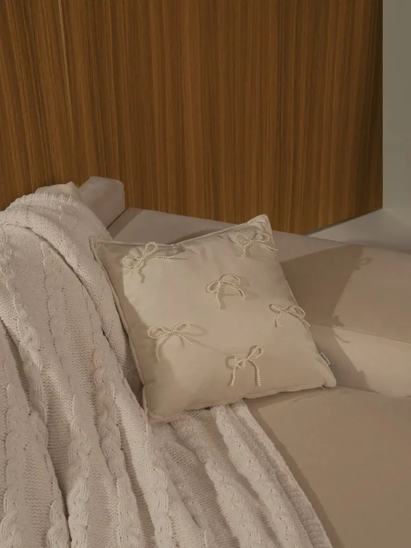 Подушка декоративная, 45х45 см, Банты, Pearl bow, image-5