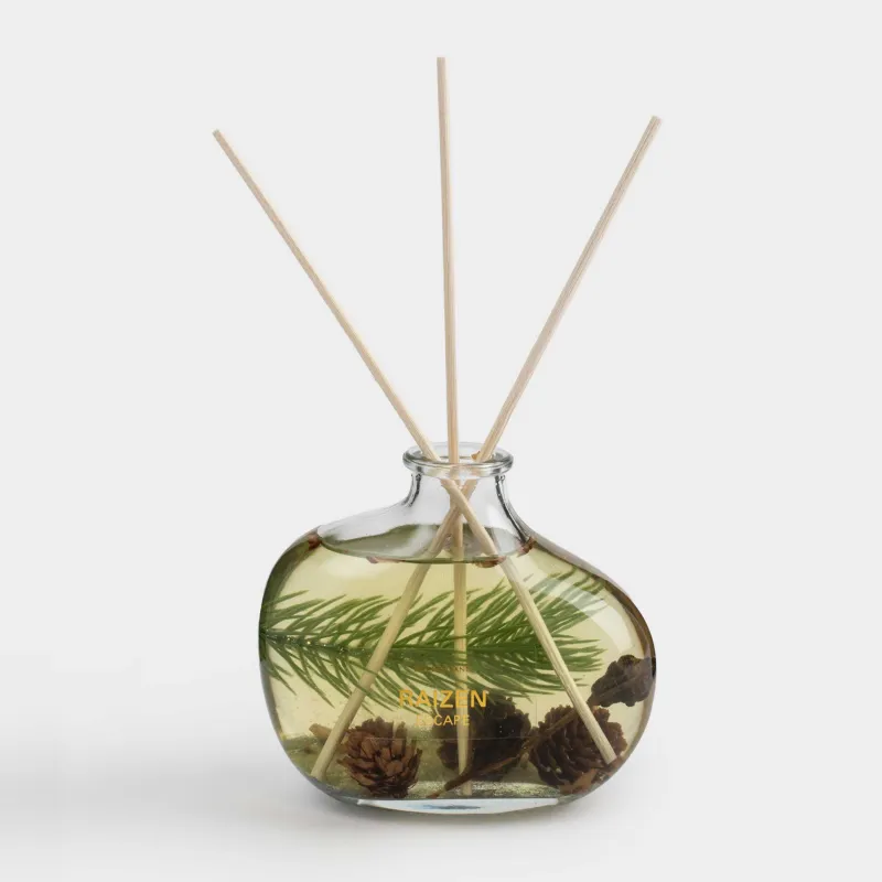 Ароматический диффузор, 230 мл, с шишками и корицей, Escape, Raizen