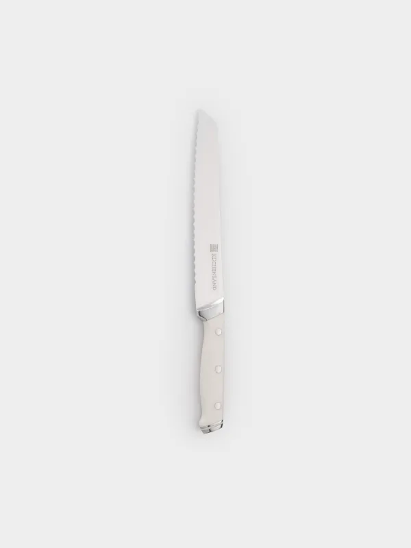 Нож хлебный, сталь/пластик, белый, Solo white, image-0