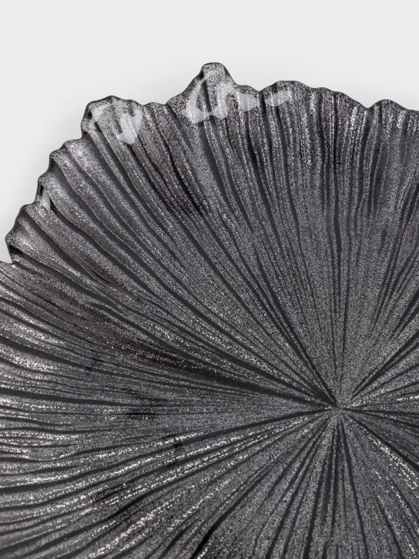 Тарелка обеденная, 28 см, стекло Р, серая, Verge, image-3