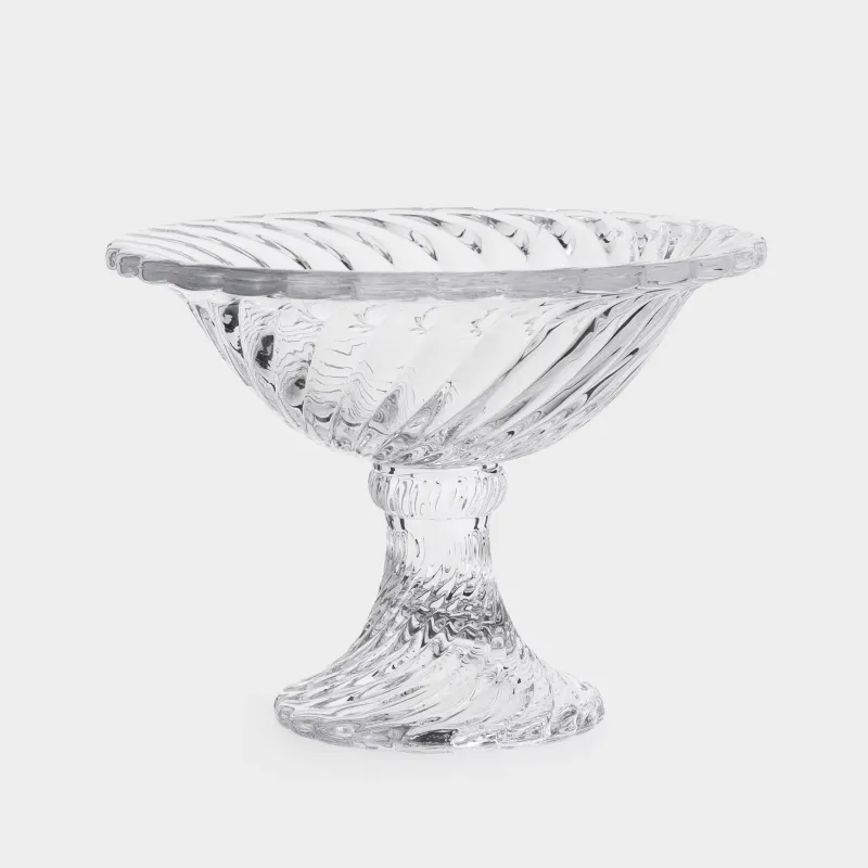 Конфетница, 15х11 см, на ножке, стекло Р, Lombardy R, image-0
