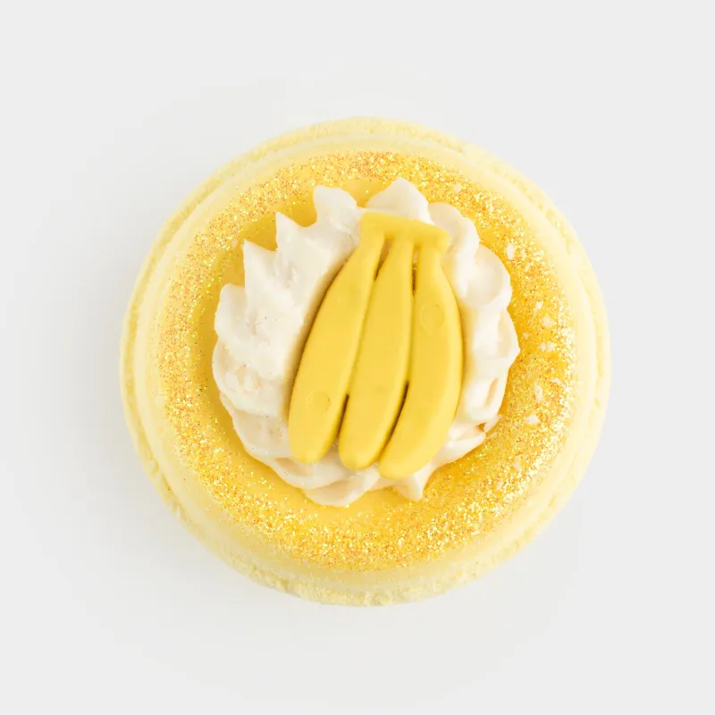 Бомбочка для ванны, 130 гр, с игрушкой, желтая, Бананы, Fruits spa