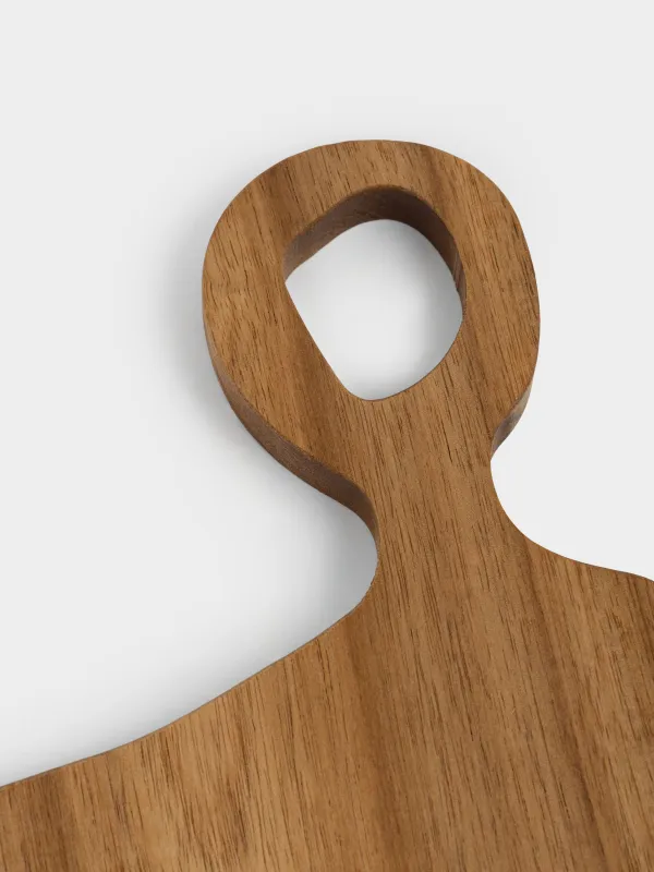 Доска разделочная, 36x20 см, с ручкой, дерево, фигурная, Noble tree, image-2