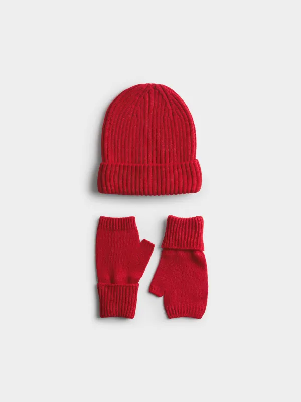 Шапка-бини с отворотом Knitting, image-3