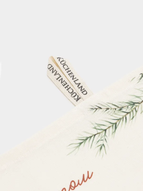 Полотенце кухонное, 40х60 см, хлопок, молочное, Рецепт, Recipe, image-2