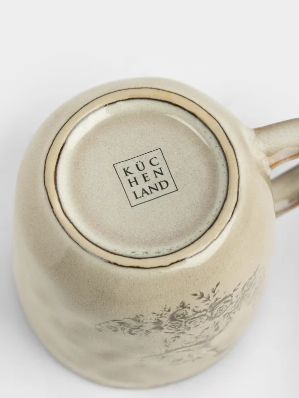 Кружка, 380 мл, Заяц с цветами, Rustic Easter, image-4