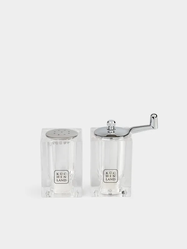 Набор для соли и перца, с мельницей, Cube, image-0