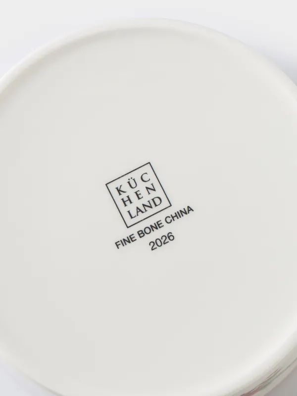 Подставка под шампанское, 12 см, фарфор F, белая, Лошадка с бантом, Christmas miracle classic, image-3