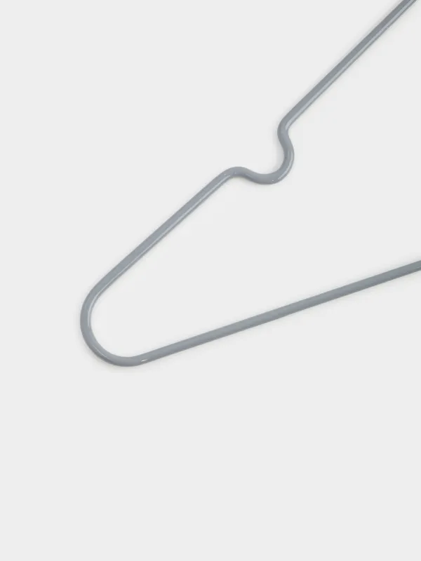 Вешалка-плечики, 40 см, 5 шт, металл с покрытием, серая, Colorful house, image-3