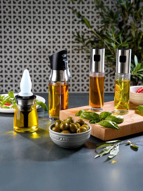 Контейнер для масла, 120 мл, с кисточкой, стекло/силикон, Comfort, image-1