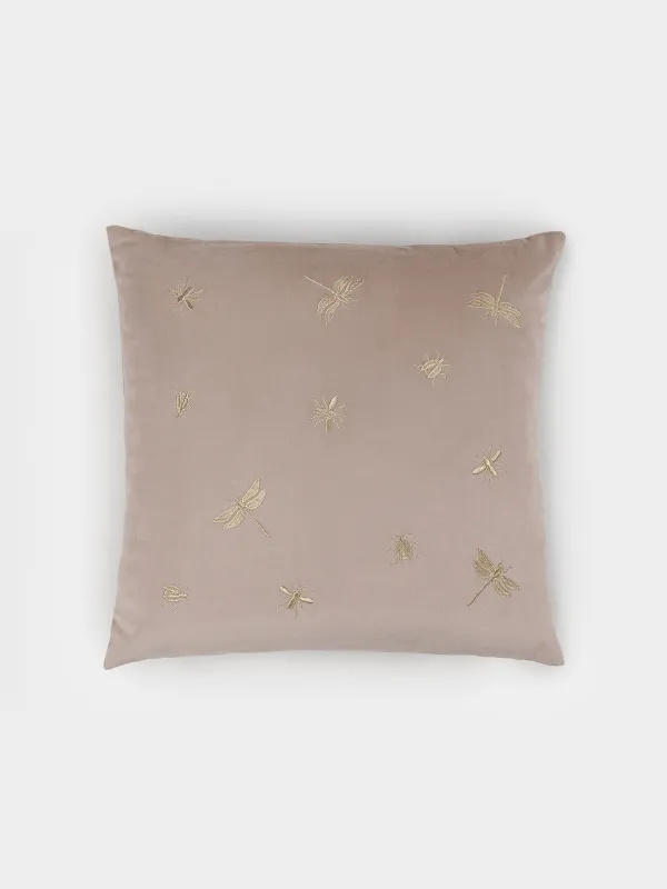 Подушка декоративная, 45х45 см, Стрекозы и жуки, Bugs, image-0