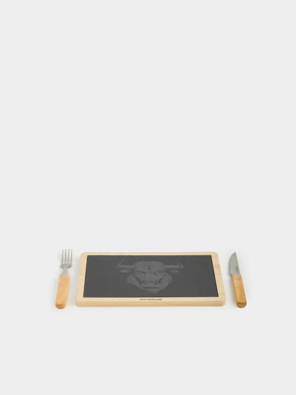 Набор для подачи стейка, 3 предмета, Бык, BBQ, image-4