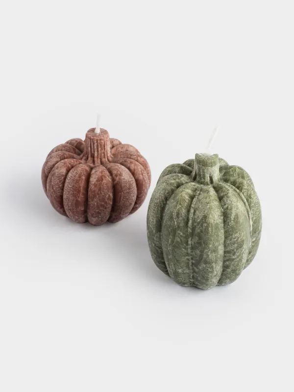 Свеча, 5/7 см, 2 шт, Тыква, Pumpkin shape, image-2