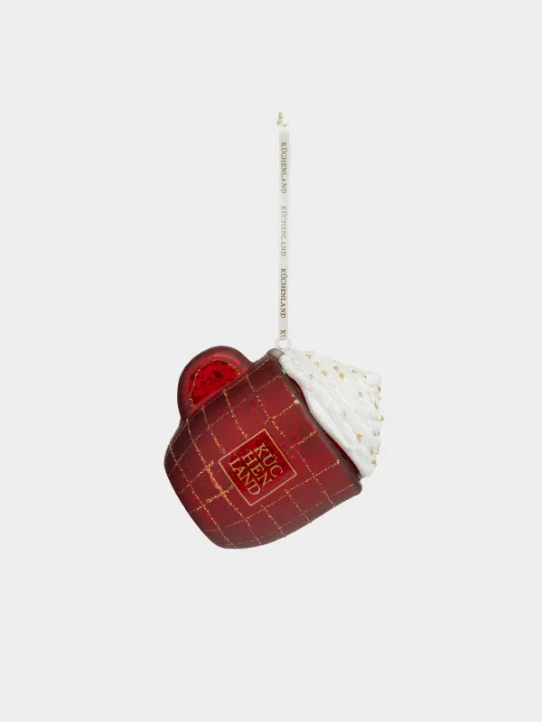 Игрушка елочная, 8 см, Кружка с пенкой, Figure christmas, image-0