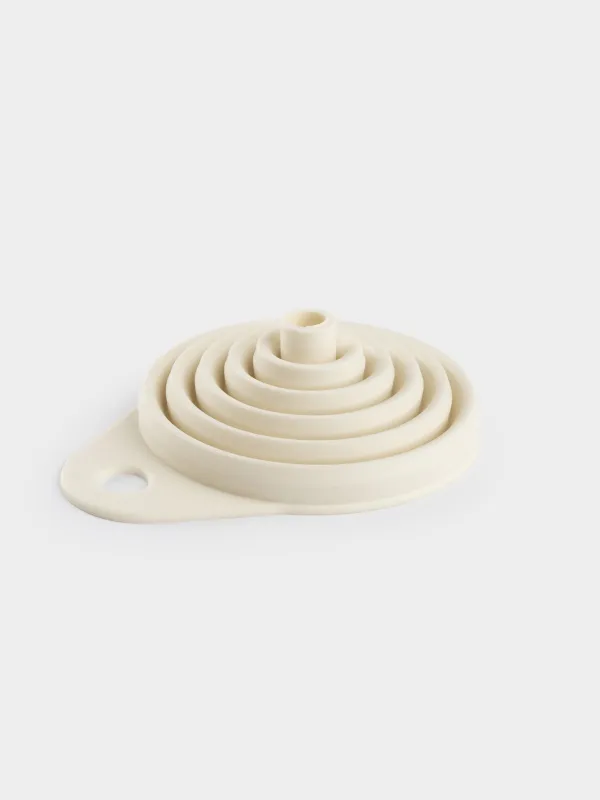 Воронка, 11х9 см, складная, силикон, молочная, Manny, image-4