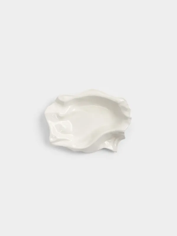 Блюдо декоративное, 19х15х4 см, Мятый эффект, Crumple, image-1