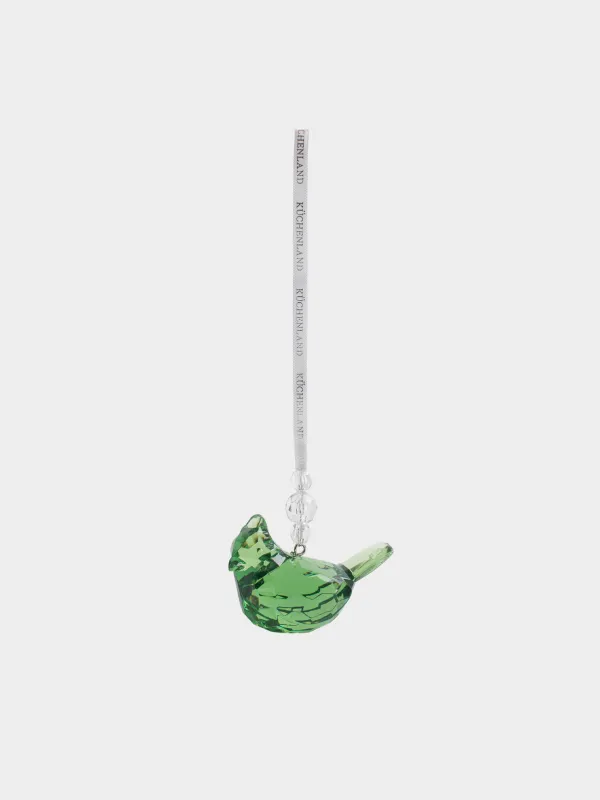 Игрушка елочная, 7х5 см, Птица, Figure crystal, image-0