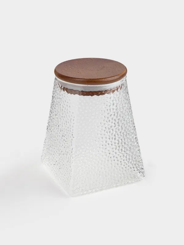 Банка для сыпучих продуктов, 750 мл, Relli wood, image-1