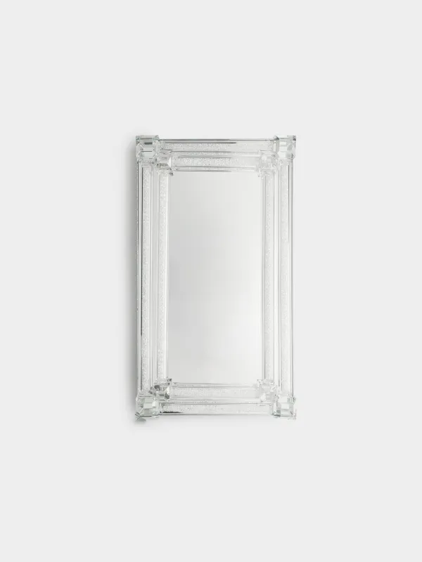 Поднос, 25x14 см, Серебристые кристаллы, Lux crystal, image-3