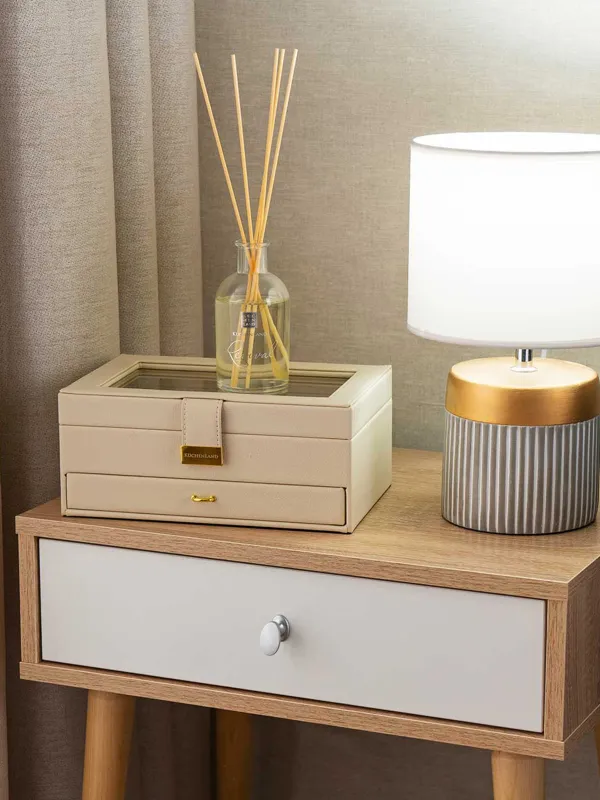 Шкатулка для украшений, 26х18 см, дерево/искусственная кожа, экрю, Premiere, image-7