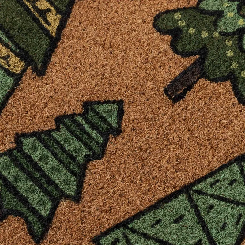 Коврик придверный, 40х60 см, кокос/ПВХ, бежевый, Елки, Door fir, image-2