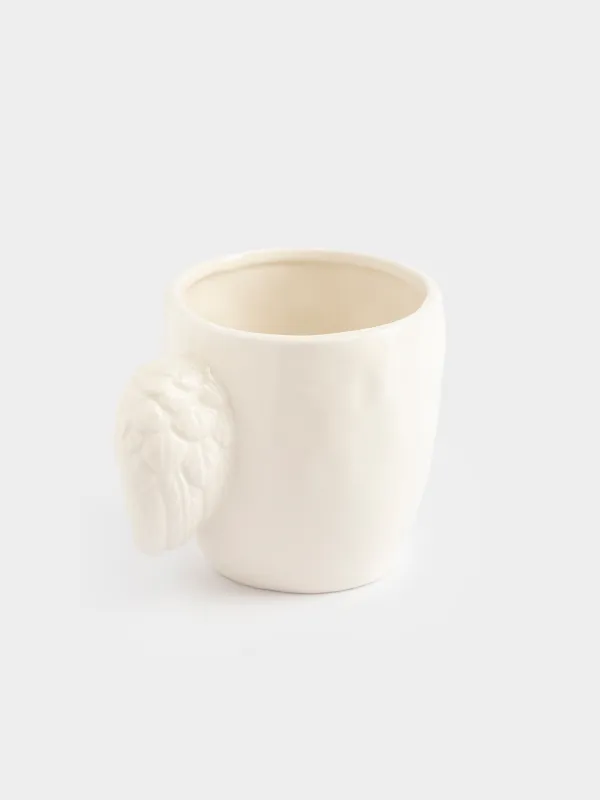 Кружка, 350 мл, керамика, молочно-золотистая, Spread your wings, Angel, image-1