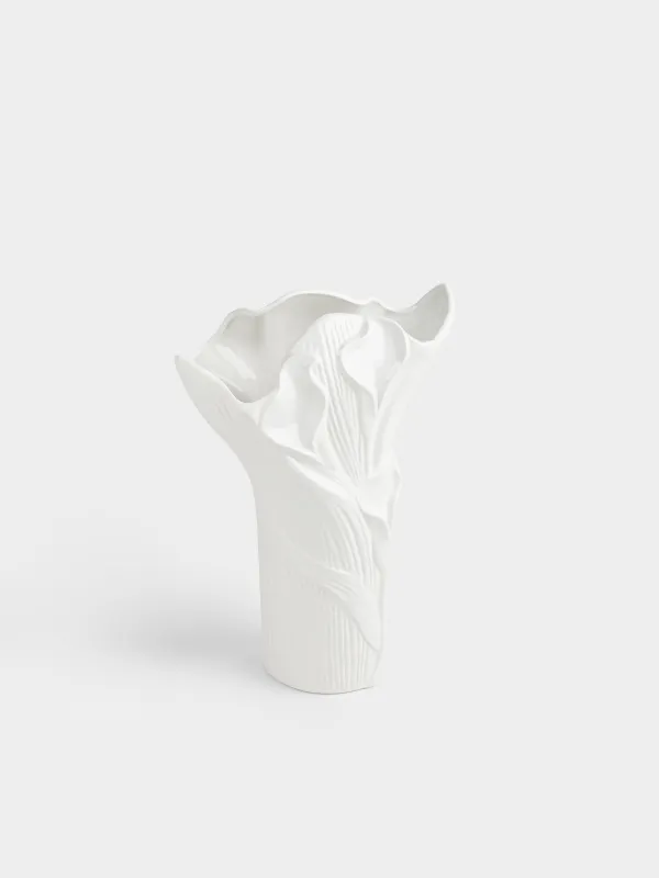 Ваза для цветов, 34 см, декоративная, Каллы, Calla white, image-1